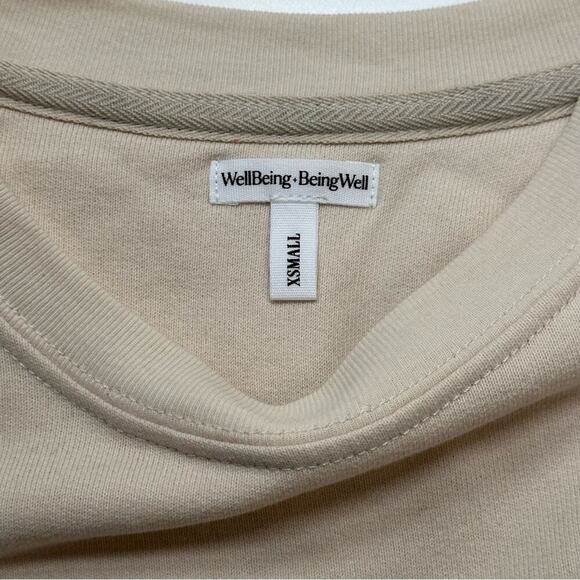 NWT | WellBeing + BeingWell | Goldie Sweatshirt | Bone White | XS - Picture 11 of 16